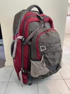 Best Caribee Fast Track 75: Wheeled Backpack ( 15L Daypack) RRP$300
