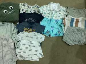 Baby clothes and shoes. Clothes size 1. Shoes size 6.