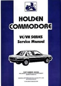 Holden Commodore VC/VH Service Manual (Supplement)