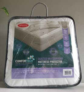 Tontine Comfortech Quilted Waterproof Mattress Protector - Size Queen