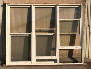 Timber Framed Triple Sash Window - 2150mm High x 2630mm Wide