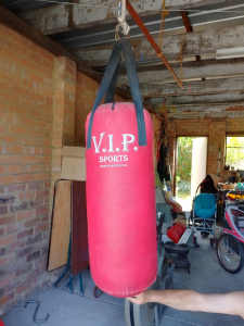 Medium Punching bag with rope and hook