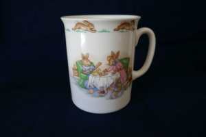 Bunnykins, Royal Doulton mug. As new. Afternoon Tea design