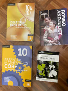 Text Books, Senior School, Year 10 Maths and English