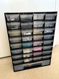 Storage Box Tools Lego Jewellery Beads Cabinet Organizer - 33 Drawers 