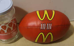 Small MacDonalds footy Rugby toy, like NEW, Carlton pickup