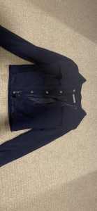 Katies Navy/Dark Blue Velvety Jacket