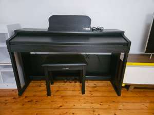 The ONE Smart Upright Piano w bench - Black 88 Keys