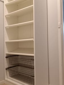 IKEA built-in wardrobe shoe storage