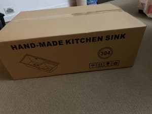 Brand New Stainless Steel Hand-made Kitchen Sink for Sale