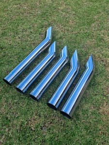 5 x Stainless Steel Exhaust Stacks / Pipes - Never used $70 each 