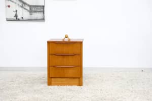 FREE DELIVERY-RETRO VINTAGE MIDCENTURY SINGLE BEDSIDE TABLE