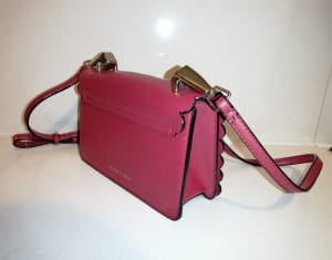 CK Charles Keith Red scallop trim crossbody bag