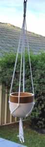Hanging Planter $5, Rectangular Terracotta Pot $8