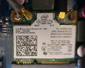 Intel Dual Band Wireless 802.11ac Mini PCIe Card, Carlton pickup