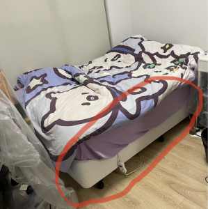 Double size bed base