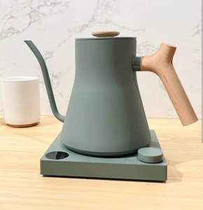 Fellow stagg green pour over gooseneck electric kettle 