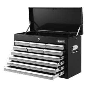 Giantz 10-Drawer Tool Box Chest Cabinet Garage Storage Toolbox Black S