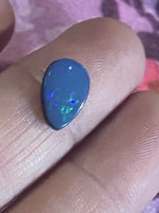 Opal teardrop shaped stone