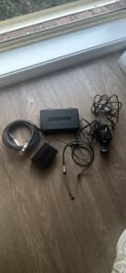 Shure wireless, SVX4 Receiver, SVX19 microphone, cables