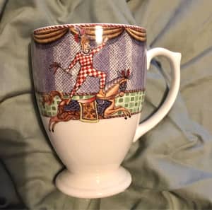 Vintage Wedgwood bone china circus carousel horse cup 1998