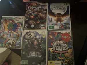 Wii games for sale good condition