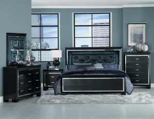 Elegant Brand New Allura Queen Bed Frame in Black (King and Suite AV)