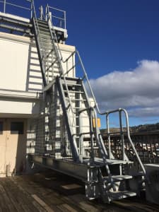 Industrial staircase - heavy duty galvanised steel