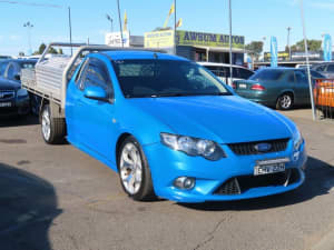 2008 Ford Falcon FG XR6 Super Cab Blue 5 Speed Sports Automatic Cab Chassis