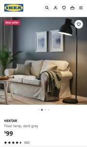 Ikea Hectar floor lamp x2 