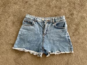Girls denim shorts size 12