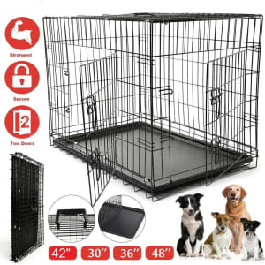 Collapsible Foldable Pet Dog Puppy Crate Cage training 4 sizes