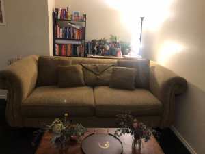 Chesterfield large sofa and lounge chair set