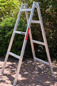 1.8m to 2.1m trestle ladder new aus aluminium scaffold newcastle