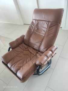 Red lounge Chair , leather chair