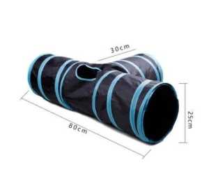 Dog/Cat/Pet T-shaped tunnel, 3 holes, T tube, sound paper toy