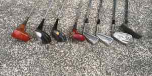 Vintage golf clubs in good usable condition