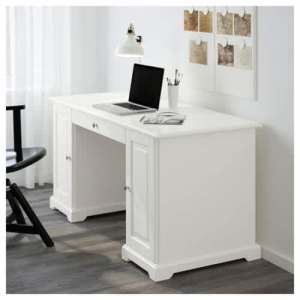 Ikea Liatorp Desk White With Drawer And Cupboards
