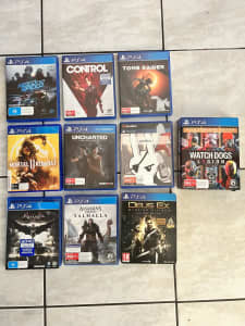 Collection of PS4 games for sale