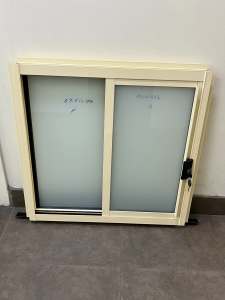 600Hx610W aluminium sliding window frosted: located in Wetherill Park