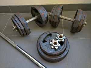 Weights barbell set