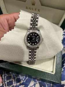 Rolex Classic Date Just Silver Womens $650
