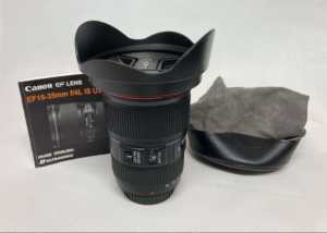 Canon EF 16-35mm f/4L IS USM lens original package with filter as new