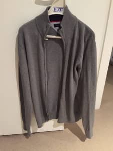 Tommy Hilfiger / 100% Cotton / XL Size / Mens Cardigan Sweater (NEW)