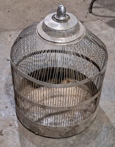 Large stainless steel birdcage 