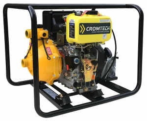 Cromtech 5.3HP Electric Start Diesel Twin Impeller Fire Fighting Pump
