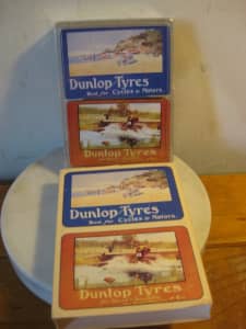 DUNLOP TYRES Australia Centenary Packs x 2 Playing Cards 1893 -1993