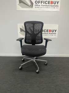High Back Ergonomic Chair with Armrests-Mesh Back with Mesh Seat
