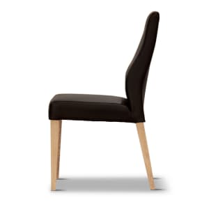 Dining Chair PU Leather Seat Solid Messmate Timber