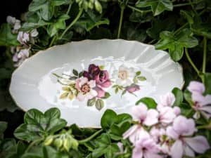 Vintage Louise Westminster Fine China Aust Wild Flower Oval Dish 1166